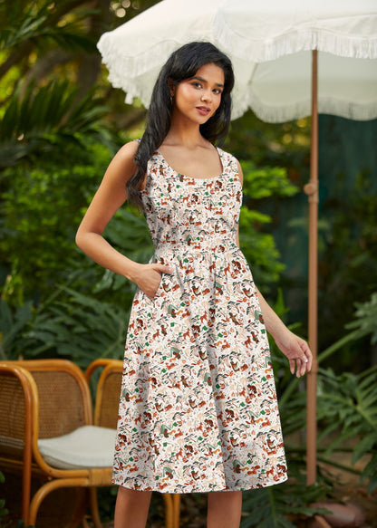 Campsite Fit & Flare Dress Retrolicious