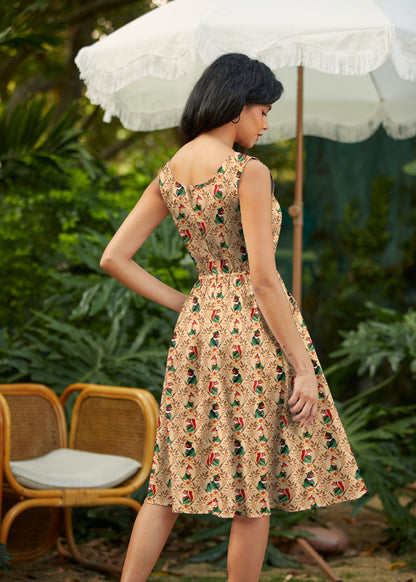 Woodland Scout Fit & Flare Dress Retrolicious