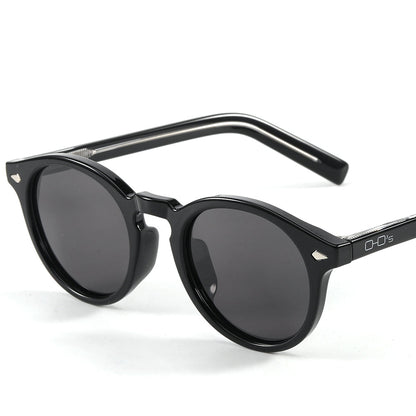 OASIS Black Polarized Round Sunglasses OHO's