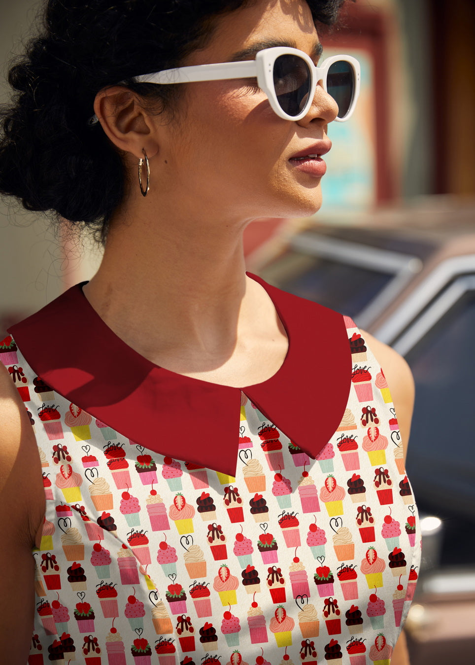 Cupcake Collared Dress Retrolicious