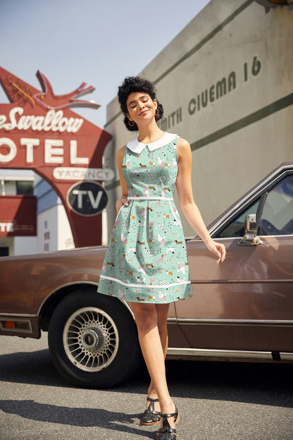 Dogs Collared Dress Retrolicious