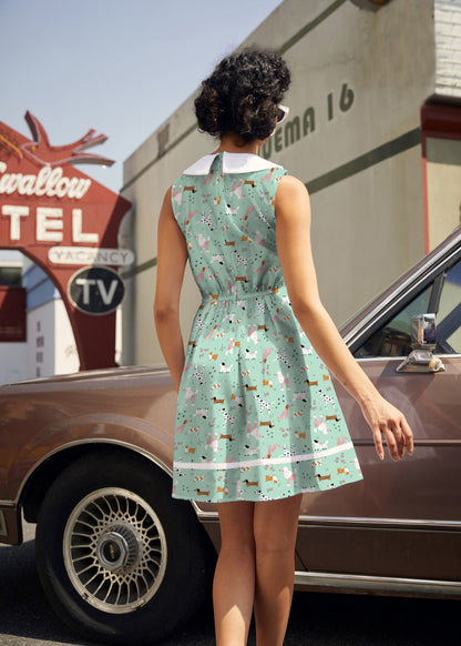 Dogs Collared Dress Retrolicious