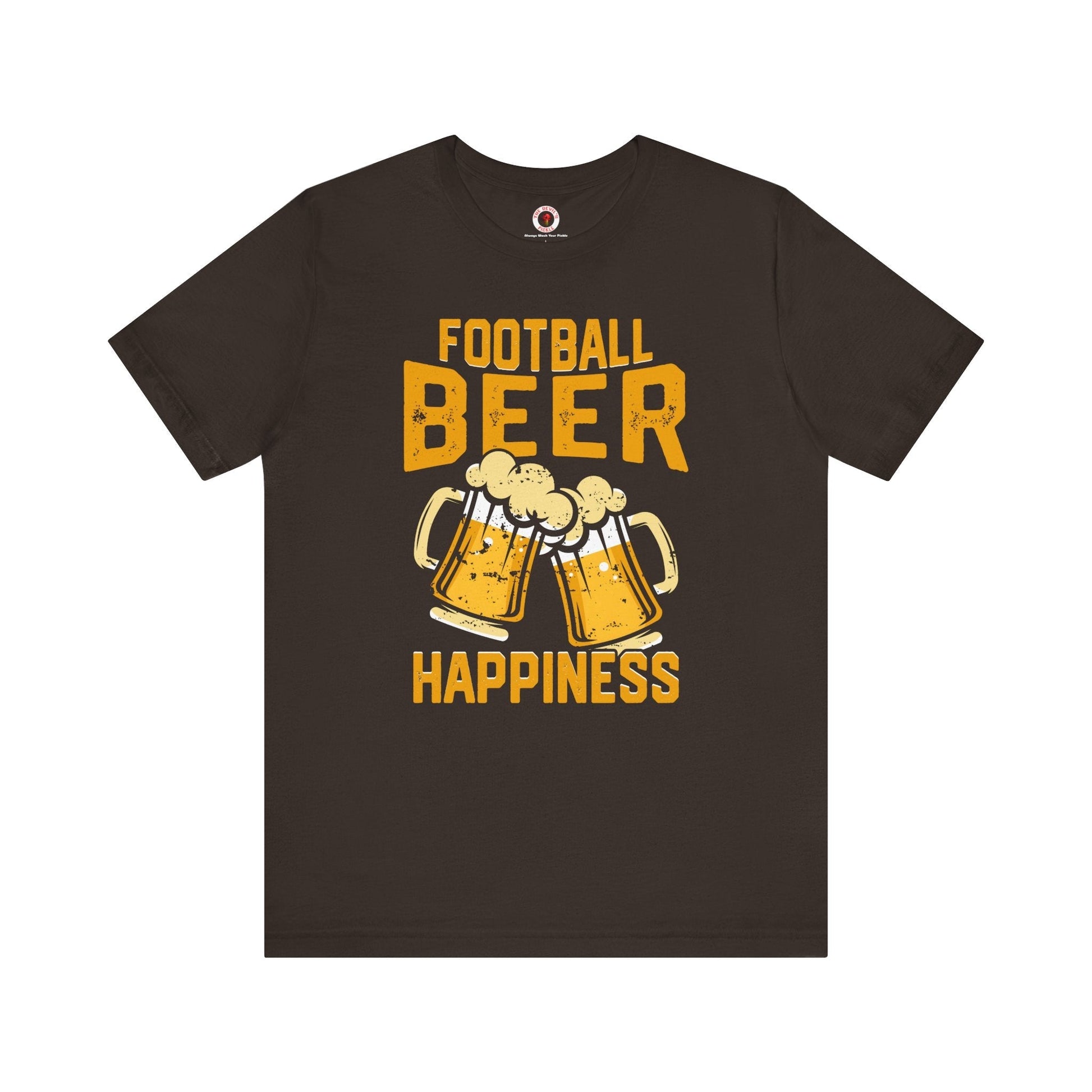 Football Beer and Happiness T-Shirt The Devil's Pickle