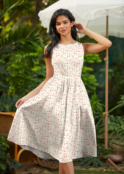Be Mine Midi Dress Retrolicious