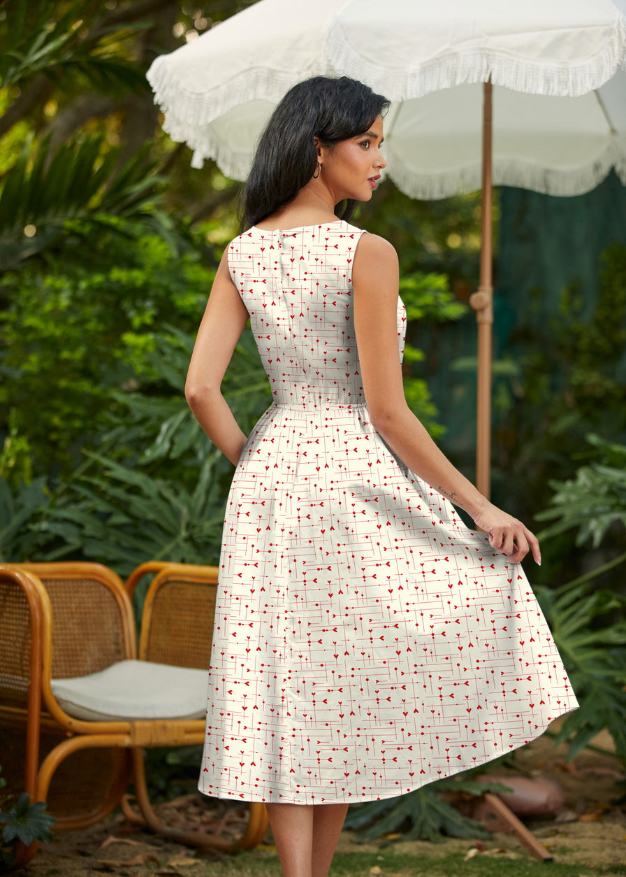 Be Mine Midi Dress Retrolicious