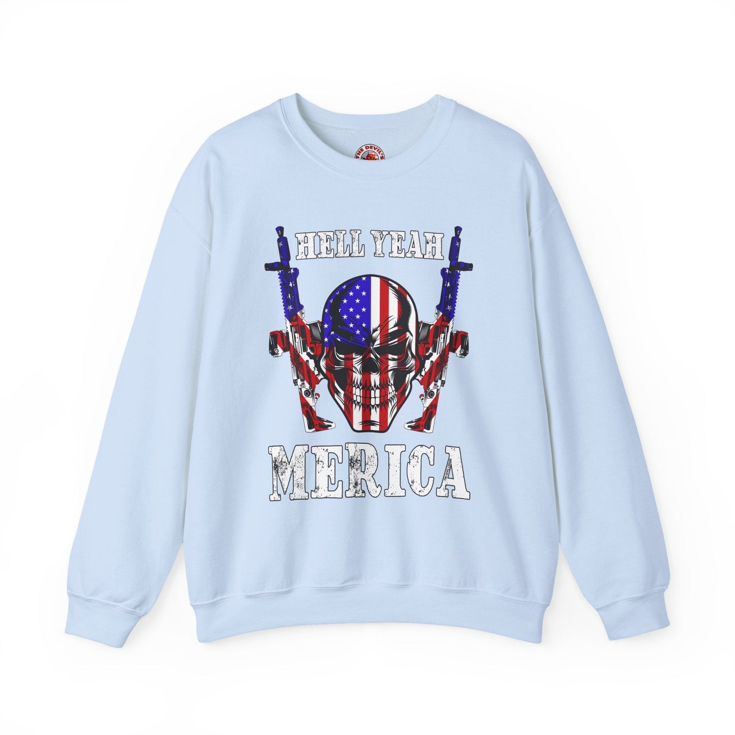Hell Yeah Merica Crewneck Sweatshirt The Devil's Pickle