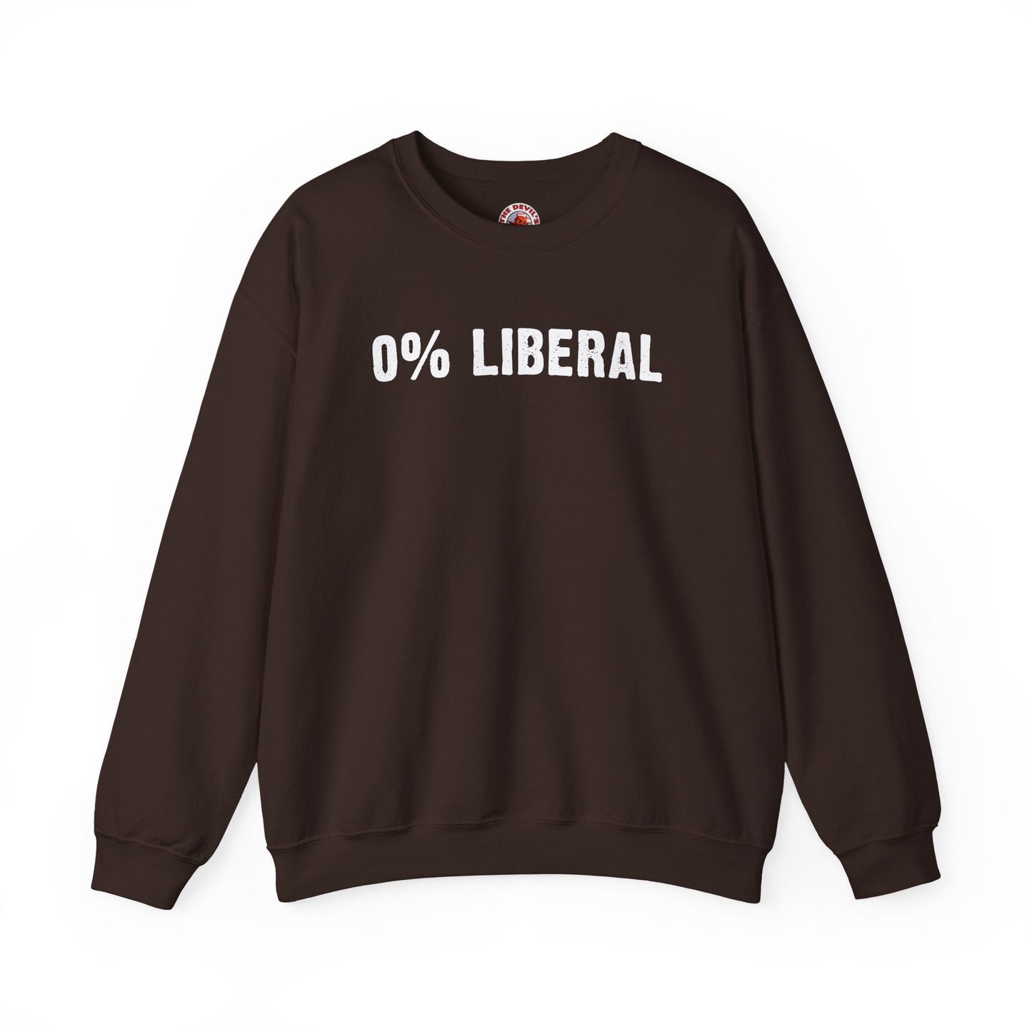0% Liberal Crewneck Sweatshirt The Devil's Pickle