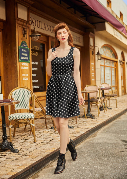 Starburst Shorter Length Fit & Flare Dress Retrolicious