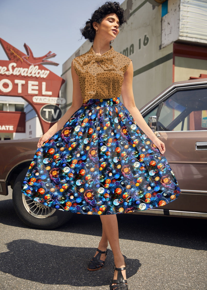 Space Doris Skirt Retrolicious