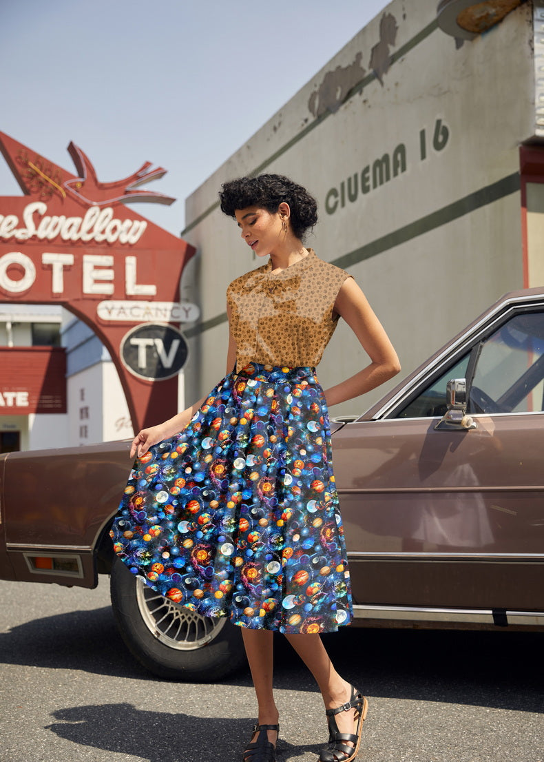 Space Doris Skirt Retrolicious