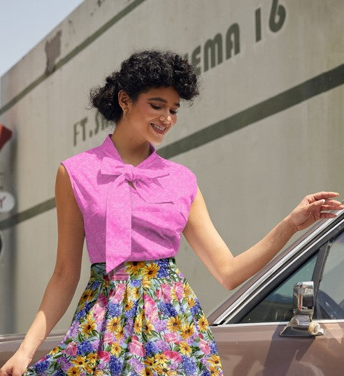 Pretty in Pink Bow Top Retrolicious