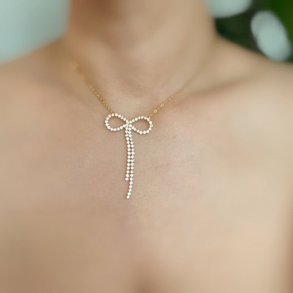 Adorable Shine Bow Necklace Shop Style & More | Fresh Looks, Everyday Deals & Free Shipping