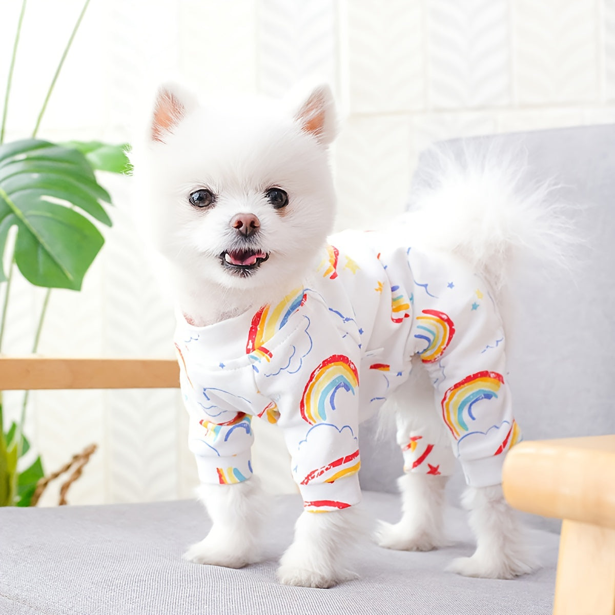 Pajamas with a Rainbow Design for Pet Dogs NovaCart