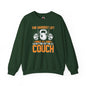 The Hardest Lift Of All Is Getting Off The Couch Crewneck Sweatshirt The Devil's Pickle