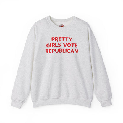 Pretty Girls Vote Republican Crewneck Sweatshirt The Devil's Pickle