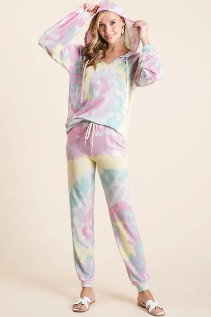 BiBi Tie Dye French Terry Casual Pants New Era Fashion LLc