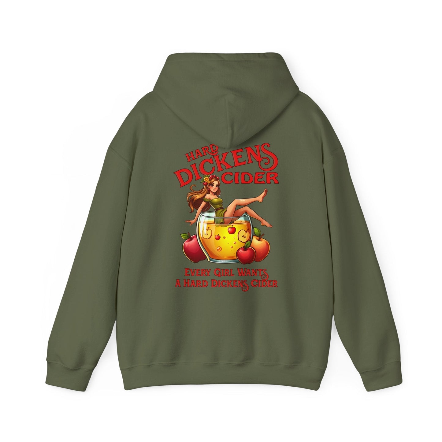 Hard Dickens Cider Front/Back Hooded Sweatshirt The Devil's Pickle