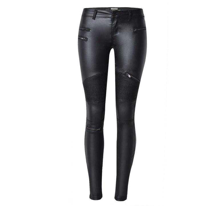 Rebel Rider Multi-Zip Skinny Motorcycle Pants - Edgy Street Style & Bold Fit Country in My Heart