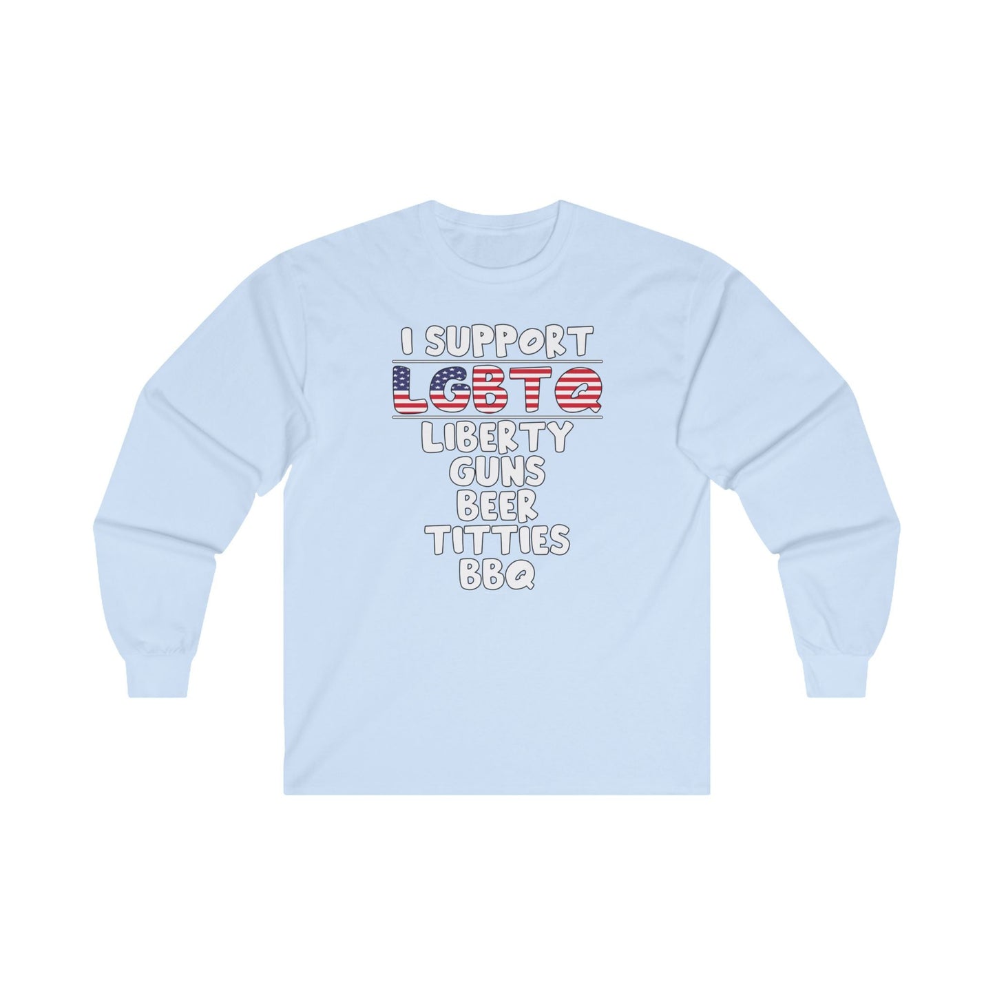 I Support LGBTQ Long Sleeve Tee The Devil's Pickle