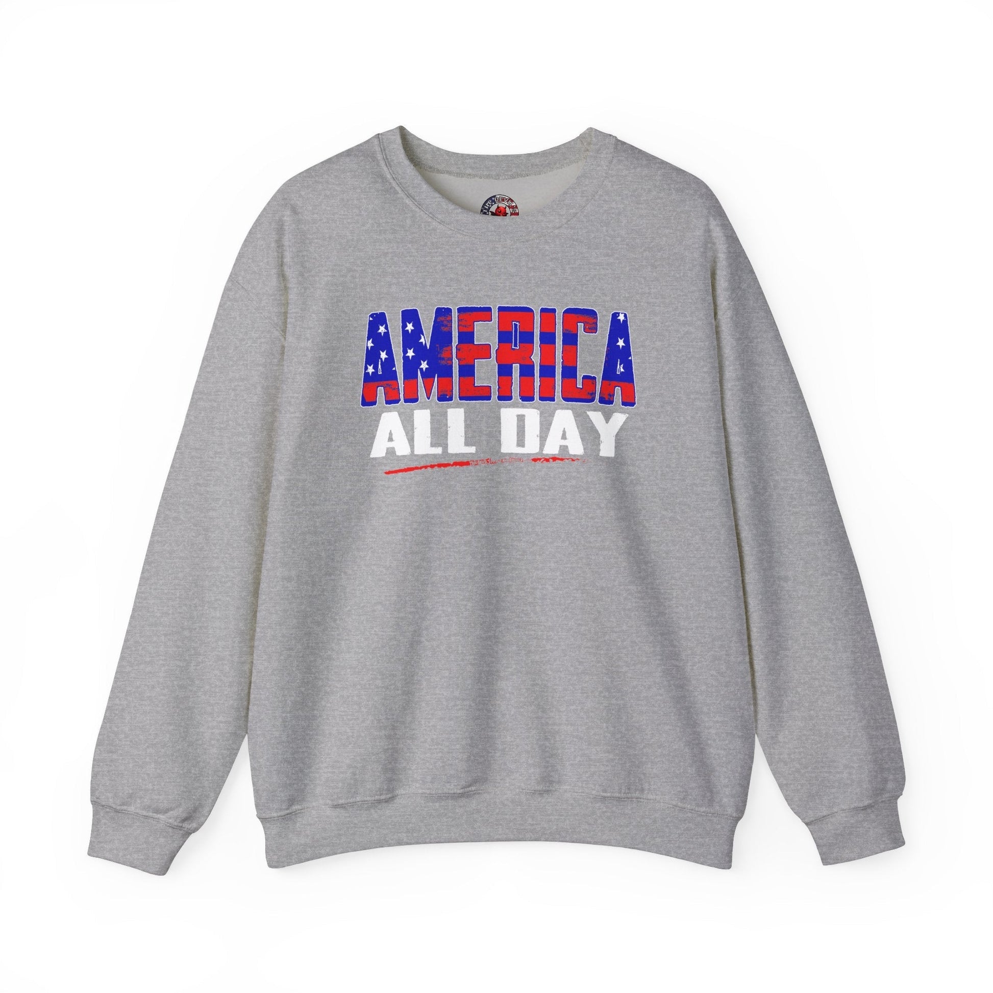 America All Day Crewneck Sweatshirt The Devil's Pickle