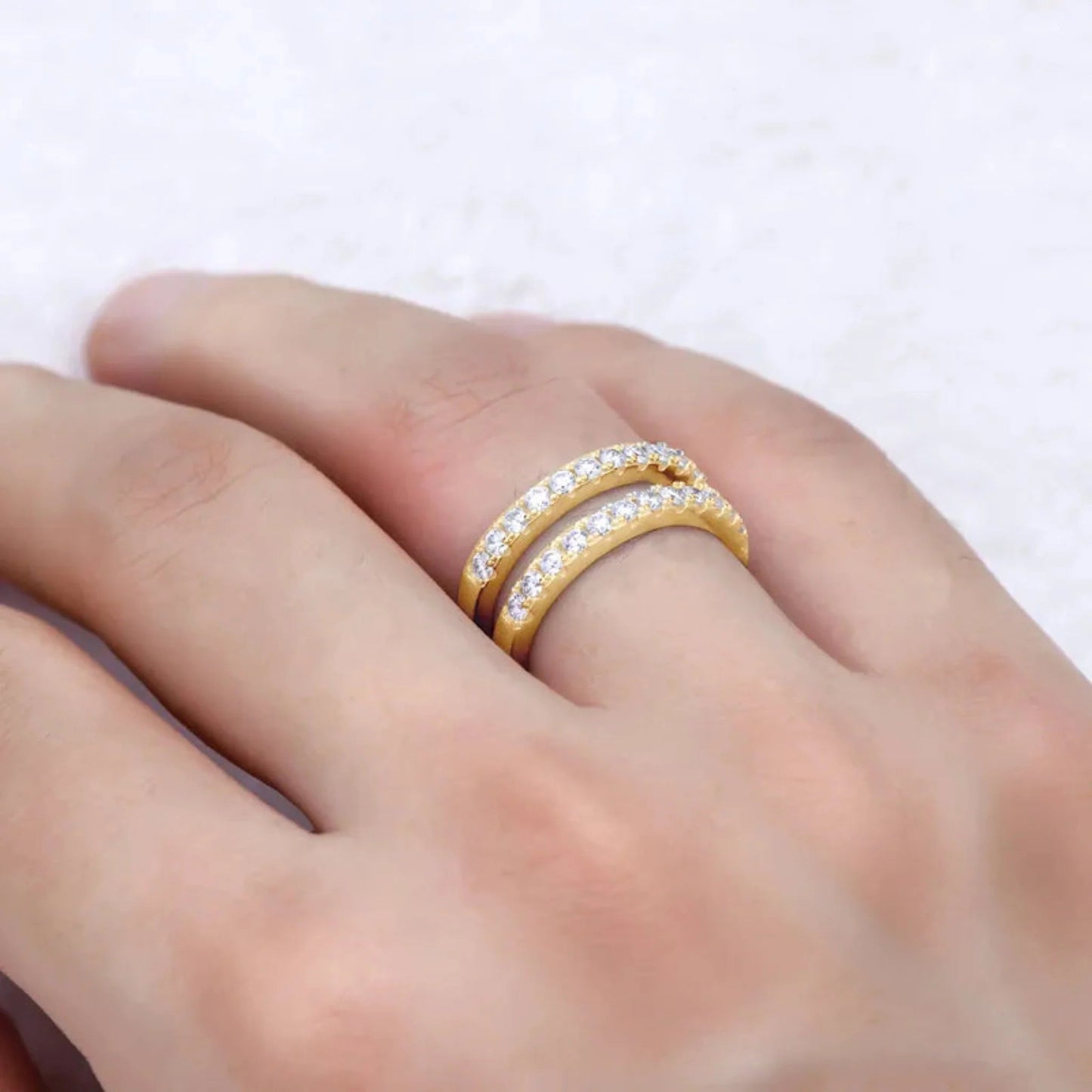 Halo Flame Rings Ivory Embers