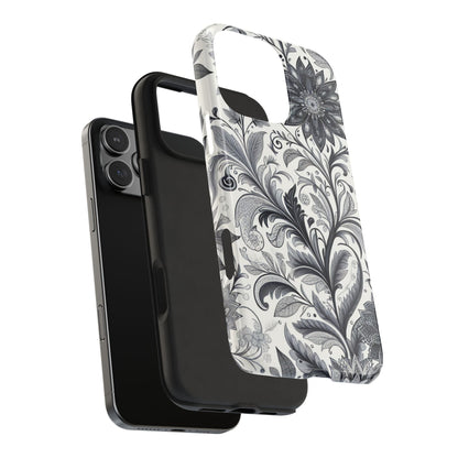 Floral Tough Phone Cases, Durable Phone Cover, Stylish Floral Design, Gift for Her, Trendy Tech Accessories, Birthday Present Grayceful LLC