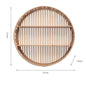 Weaving layer shelf storage rack background wall storage display shelf Bohemian style storage rack