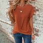 Women’s Textured Cuff Short‑Sleeve Tee FitiqueFit