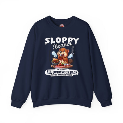 Sloppy Beaver BBQ Crewneck Sweatshirt The Devil's Pickle