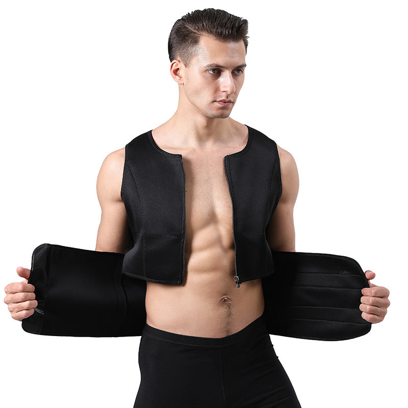 Men's Adjustable Compression Tank Top, Men's Waist Trainers NovaCart