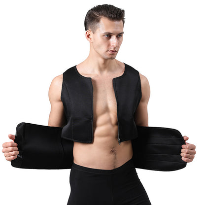 Men's Adjustable Compression Tank Top, Men's Waist Trainers NovaCart
