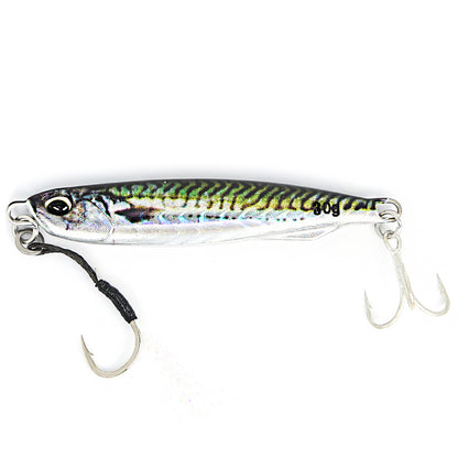 B&U Metal Cast Jig - 3D Printed Spoon Casting Jigging for Saltwater Fishing - 30G/40G/60G Artificial Bait Tackle with Enhanced Durability and Realistic Design NovaCart