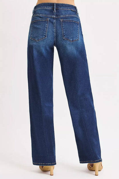 RISEN Mid Rise Wide Baggy Jeans West2East Surf
