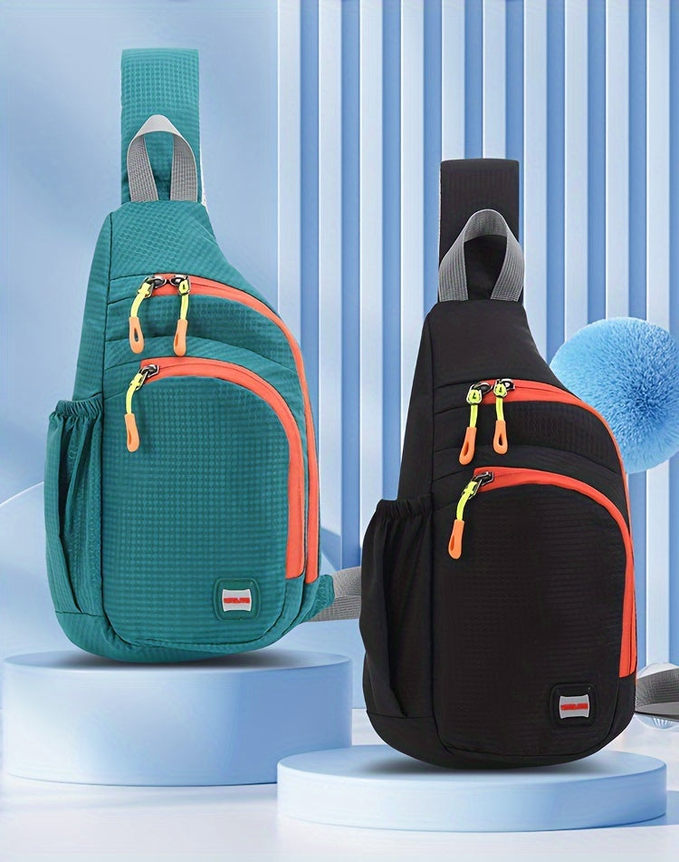 [Nylon Shoulder Bag] Nylon Shoulder Bag - Crossbody Chest Bag for Men and Women - Casual Sports Water Bottle Chest Bag - Outdoor Cycling Bag NovaCart