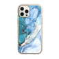 Mosaic Marble Pattern Floral Transparent Phone Case