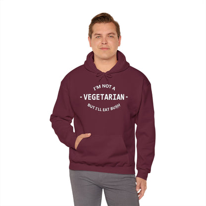 I'm Not A Vegetarian Hooded Sweatshirt The Devil's Pickle