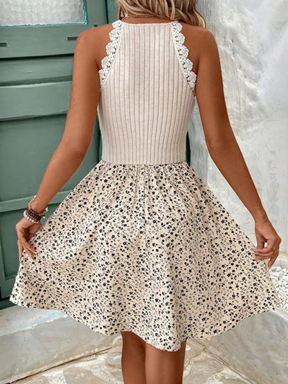 Country Breeze Ribbed Lace Mini Dress Country in My Heart