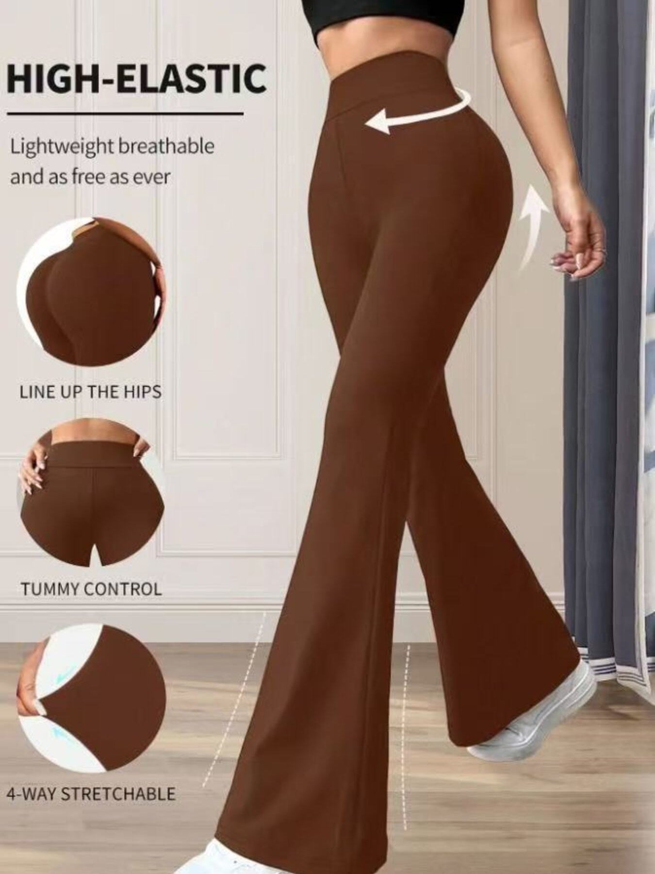 High Waist Flare Pants New Era Fashion LLc