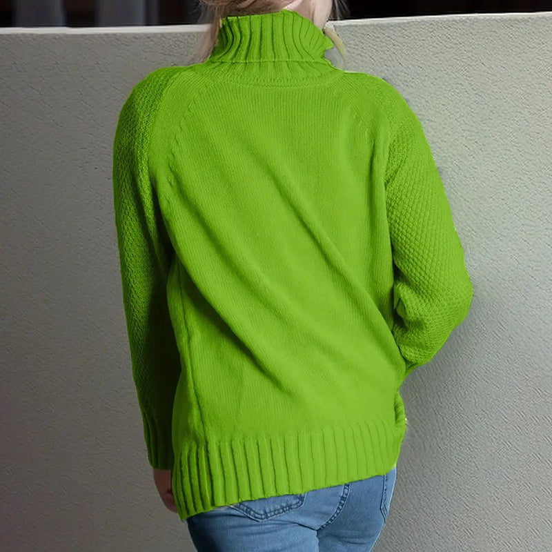 Women’s Mock Turtleneck Sweater FitiqueFit