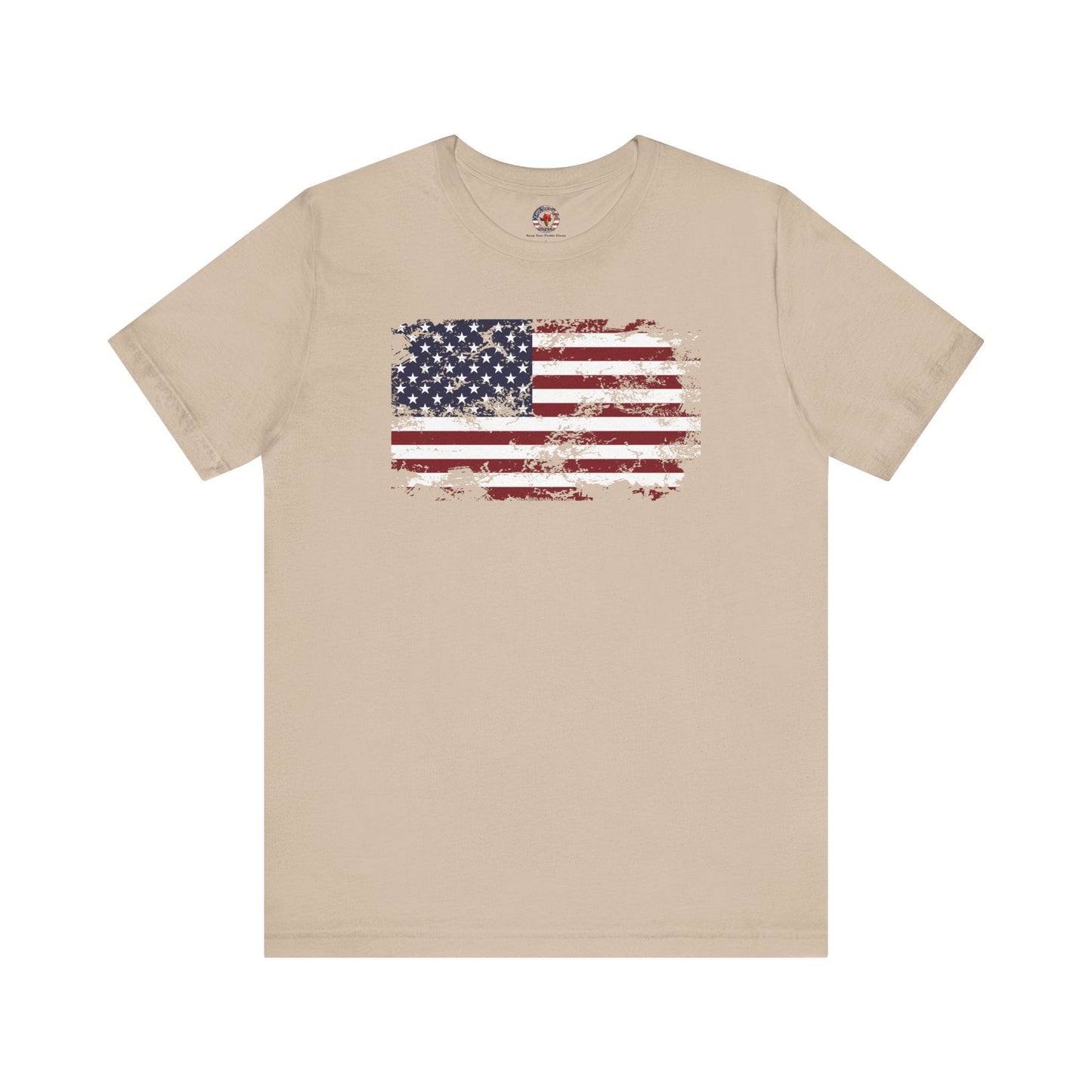 Vintage Style American Flag T-Shirt The Devil's Pickle