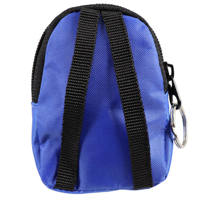 CPR Blue Beltloop Keychain Backpack with Faceshield, Gloves, and Cleansing Wipes quakekits.com