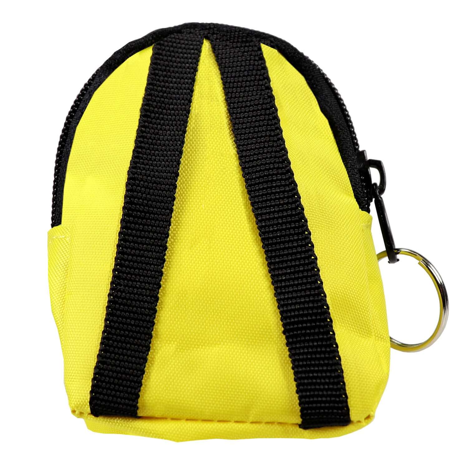 CPR Yellow Beltloop Keychain Backpack with Faceshield, Gloves, and Cleansing Wipes quakekits.com