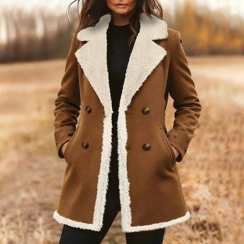 Women's Suede-Look Trench Coat FitiqueFit