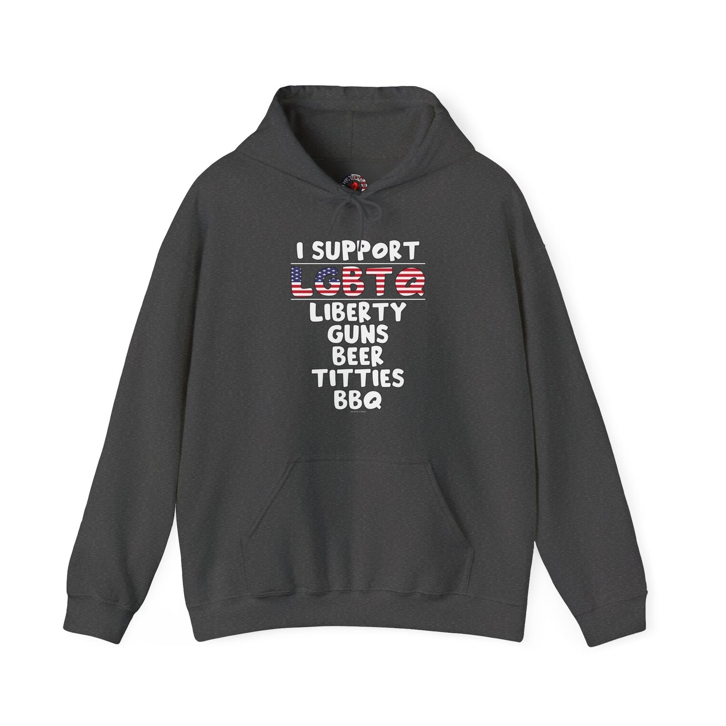 I Support LGBTQ Hooded Sweatshirt The Devil's Pickle