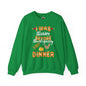 I Was Thinner Before Thanksgiving Dinner Crewneck Sweatshirt The Devil's Pickle
