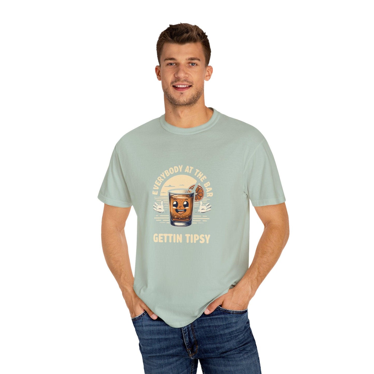 Everybody at the Bar Gettin Tipsy Unisex Garment-Dyed T-Shirt Country in My Heart