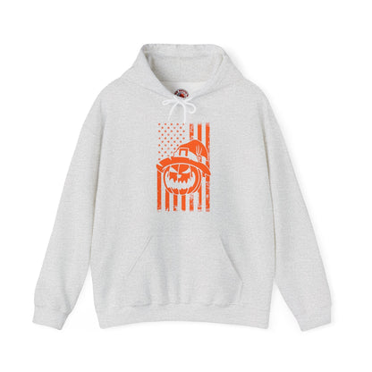 Pumpkin American Flag Hooded Sweatshirt The Devil's Pickle
