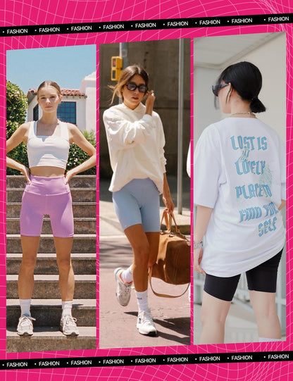 3-Pack High-Waisted Biker Yoga Shorts FitiqueFit
