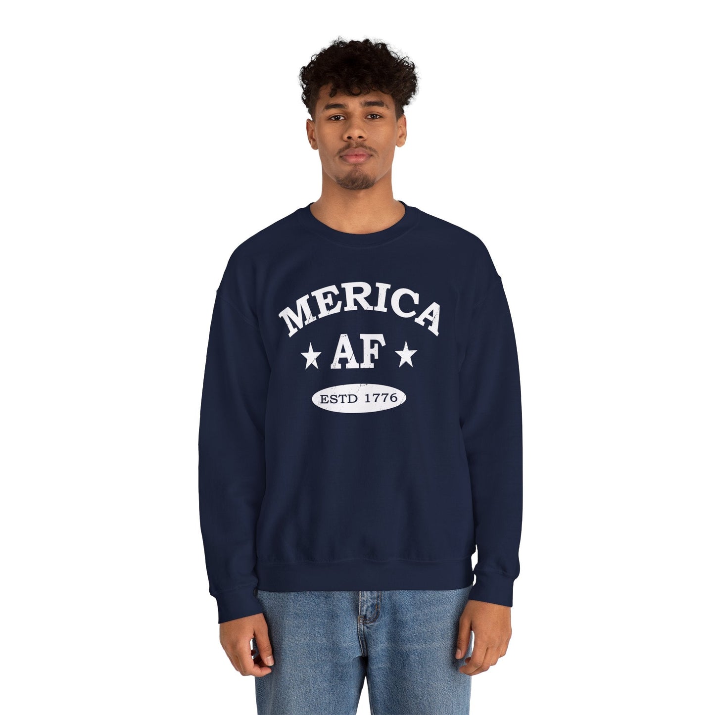 Merica AF Crewneck Sweatshirt The Devil's Pickle