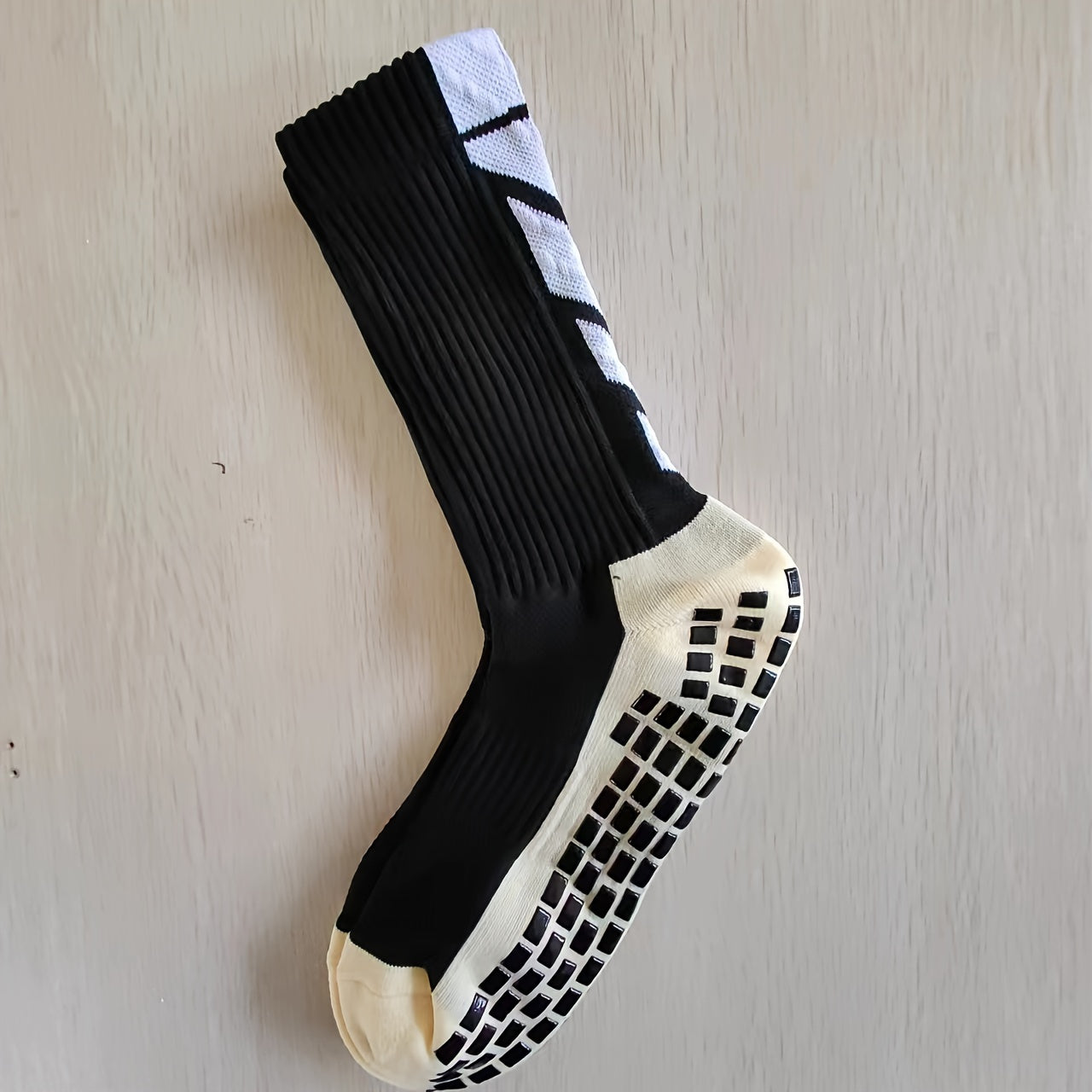 Non-slip Rubber Grip Cushion Soccer Sock | Fabric, All-season, Solid Color, Machine Washable, for Football, Basketball, Running, Hiking, Trekking, Yoga, Pilates - CT TAPESOCKS NovaCart